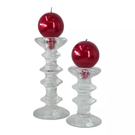 Jalallinen pallokynttilä, metallihohto punainen, 2kpl/pkt - Metallihohtokynttilät - 1902011 - 1