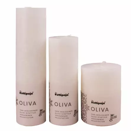 OLIVA-kynttilä, valkoinen - Oliva-oliivikynttilät - 2110401 - 1