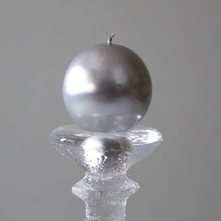 Jalallinen pallokynttilä, metallihohto hopea 2kpl/pkt - Metallihohtokynttilät - 1902042 - 2