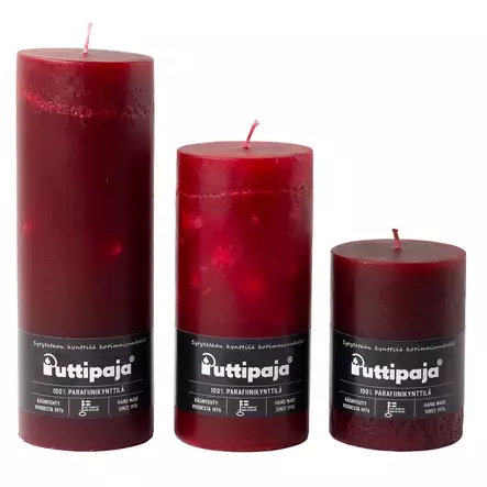 Läpivärjätty pöytäkynttilä, viini - Yksiväriset pöytäkynttilät - 1570413 - 2