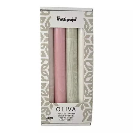 Olivakruunupaketti 4kpl/pkt, Kesä-lajitelma - Läpivärjätyt kruunut - 21113-4-3385 - 2